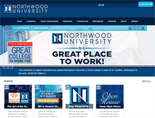 Tablet Screenshot of northwood.edu